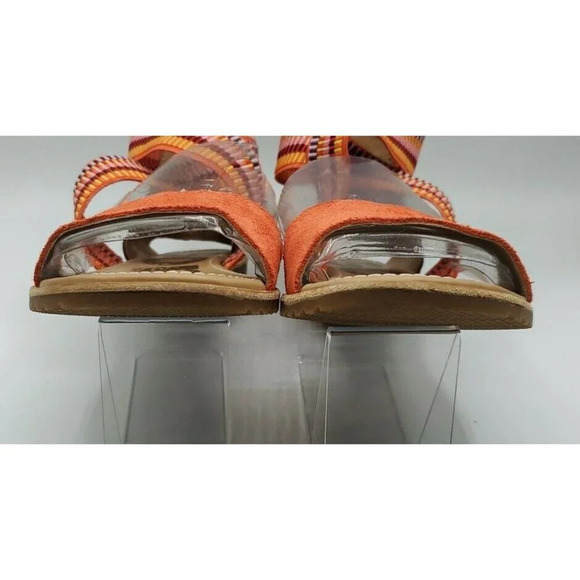 Sorel Women’s Size 6 Ella orange Ankle Scrappy Sandals New - Picture 9 of 13